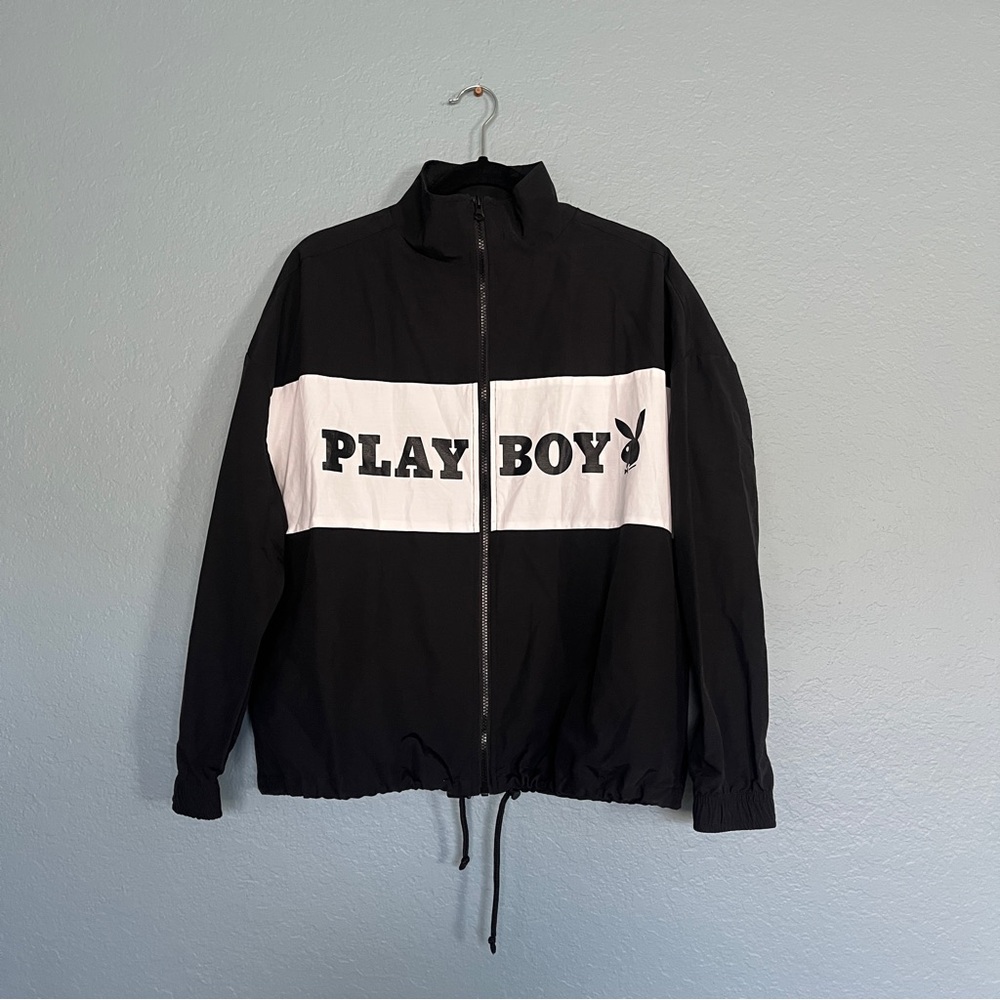 PLAYBOY by PacSun Black windbreaker Jacket